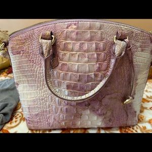 Brahmin Lilac Melbourne Duxbury Satchel and Ady Wallet